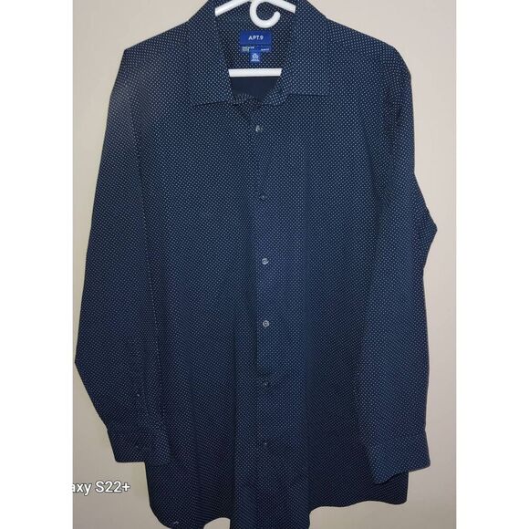 M27 Apt. 9 polka dot men's dress shirt - Picture 1 of 9